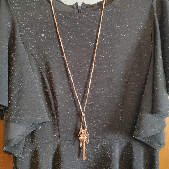 Henri Bendel Rose Gold Charm Necklance - Picture 5 of 7